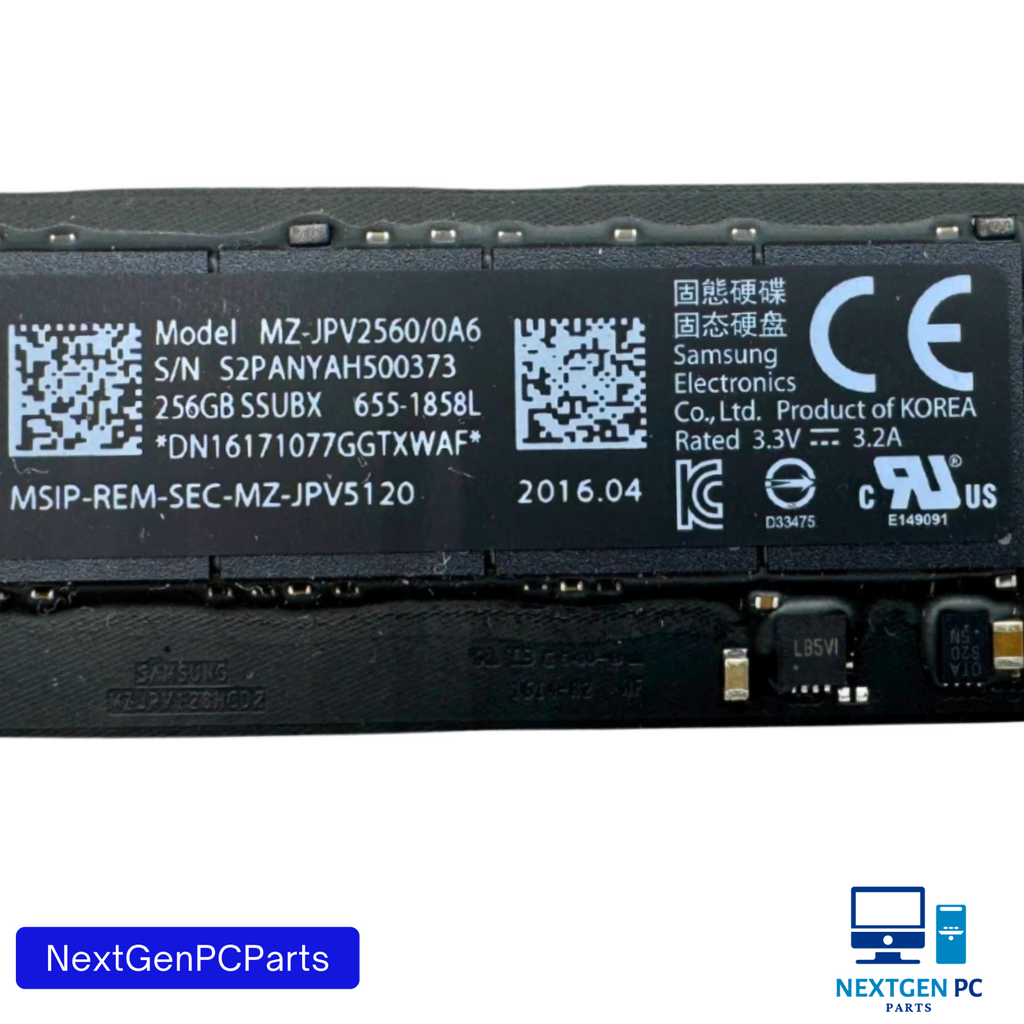 Apple Samsung 256GB SSD MZ-JPV2560/0A6 655-1858L iMac 27" A1419 Late 2013–2015