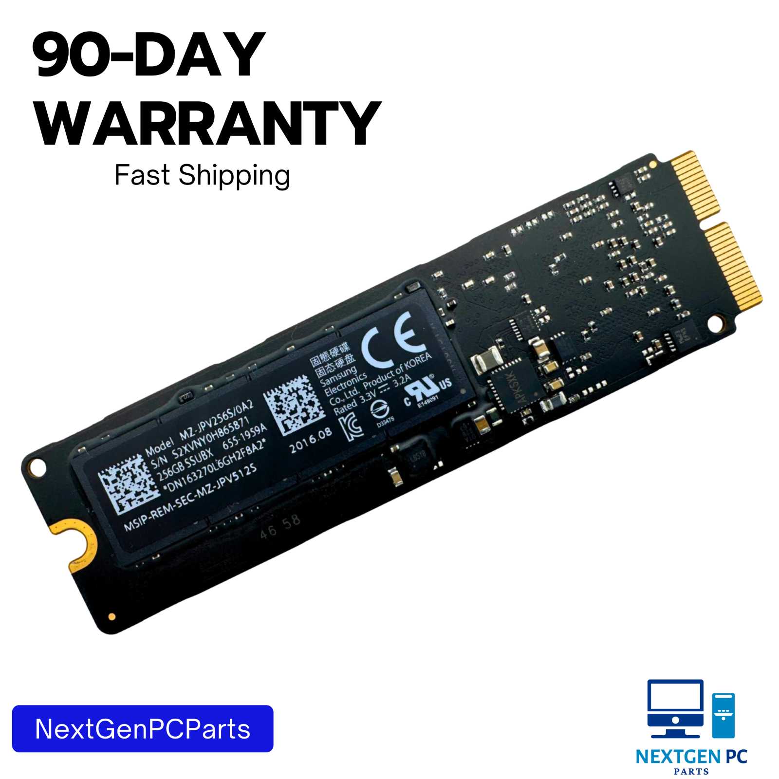 Samsung 256GB SSD MZ-JPV256S/0A2 for MacBook Air/Pro 2013-2014 Upgrade