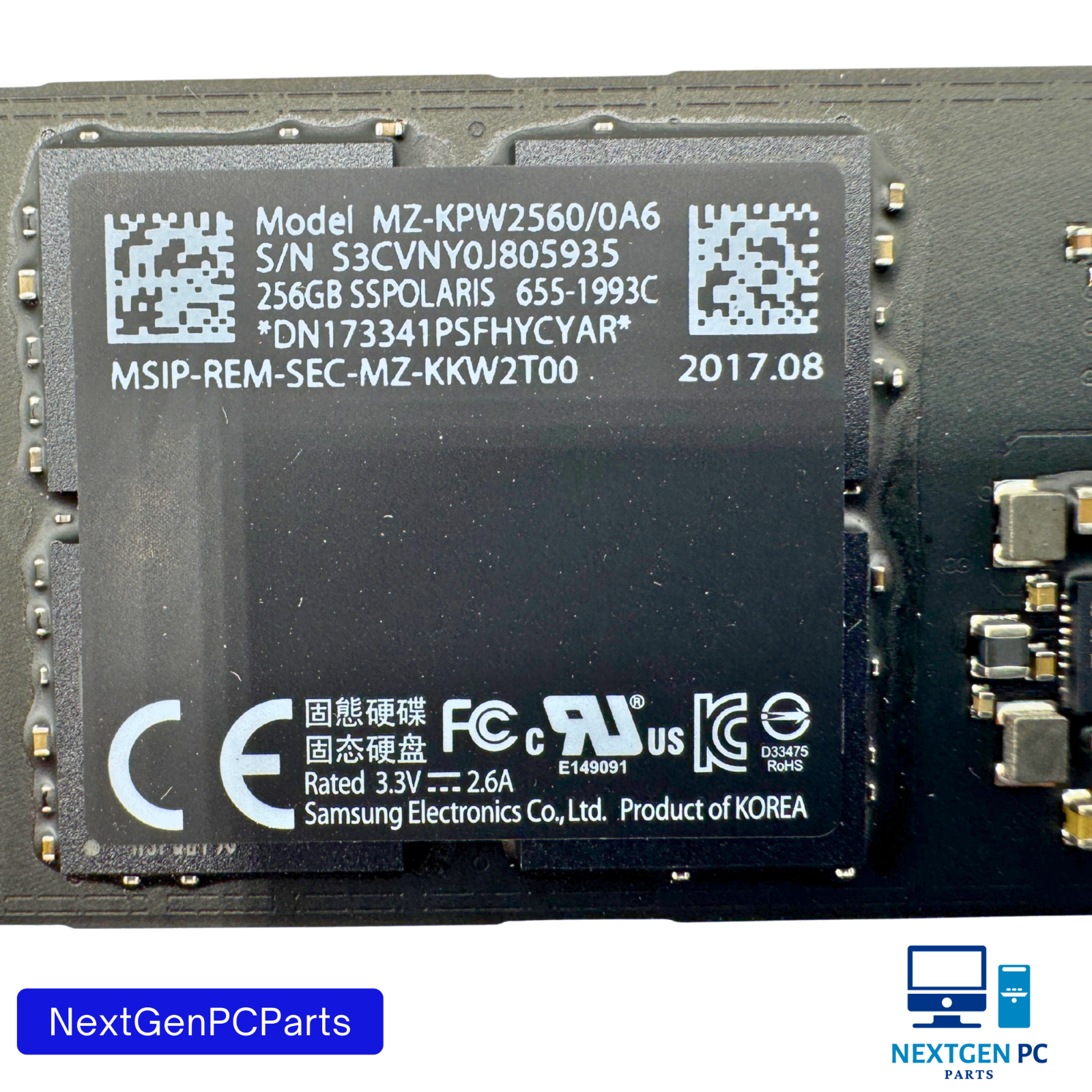 Samsung 256GB SSD iMac MZ-KPW2560/0A6 Apple 655-1993C SSPOLARIS OEM