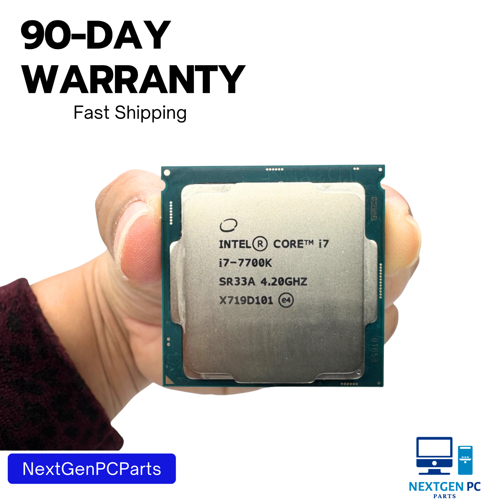 Intel Core i7-7700K 4.2GHz Quad Core Unlocked Processor LGA1151 - Used