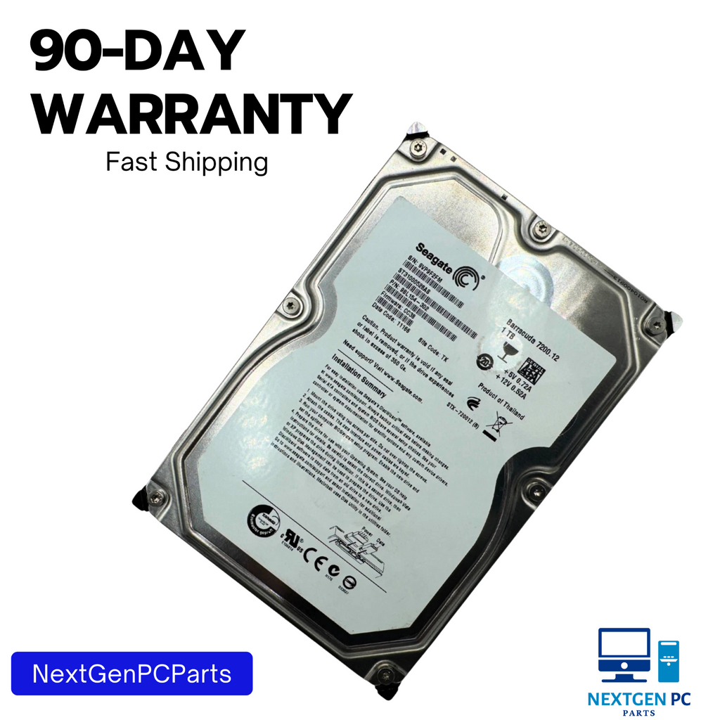 Seagate Barracuda ST31000528AS 1TB SATA 3.5" Hard Drive P/N 9SL154-302 F/W CC38