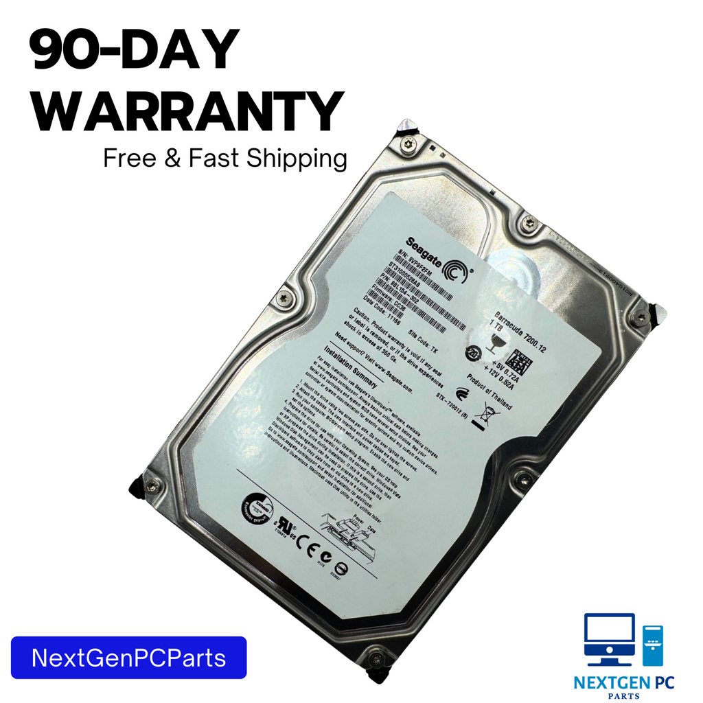 Seagate Barracuda ST31000528AS 1TB SATA 3.5" Hard Drive P/N 9SL154-302 F/W CC38