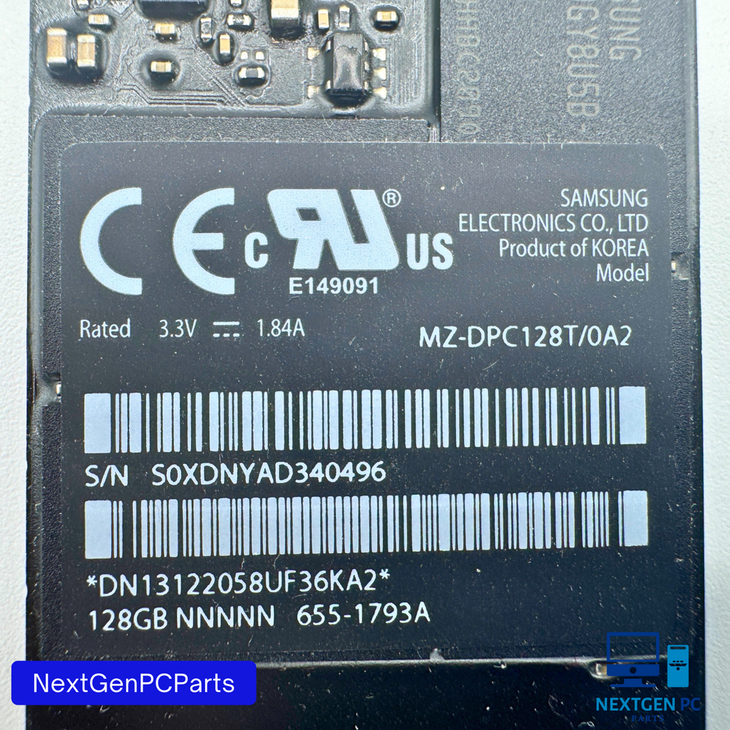 Apple / Samsung 128GB SSD MZ-DPC128T/0A2 655-1793A – MacBook Pro / iMac Blade Dr