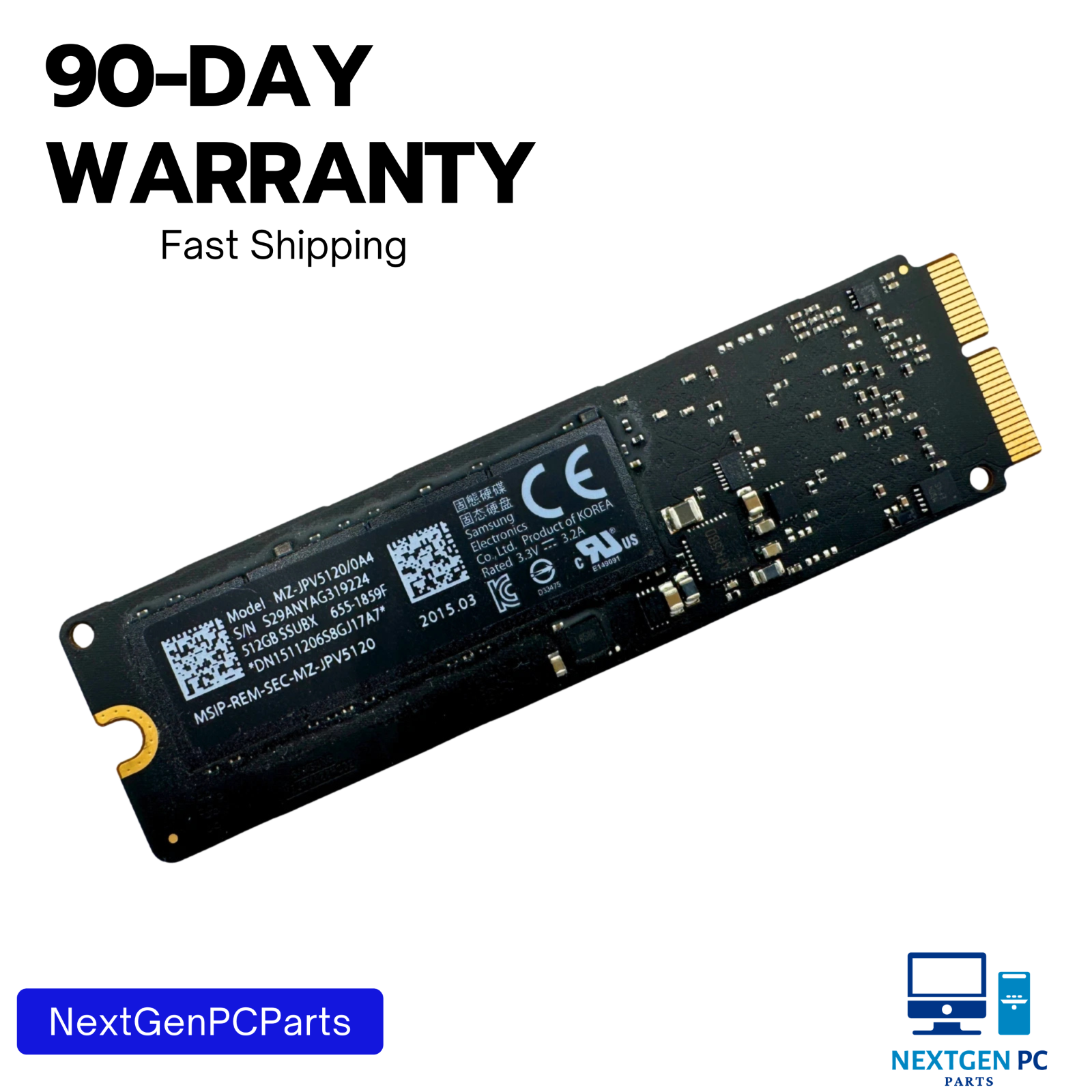 Apple Samsung 512GB SSD MZ-JPV5120/0A4 655-1859F for MacBook Pro iMac