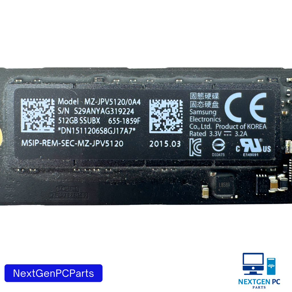 Apple Samsung 512GB SSD MZ-JPV5120/0A4 655-1859F for MacBook Pro iMac