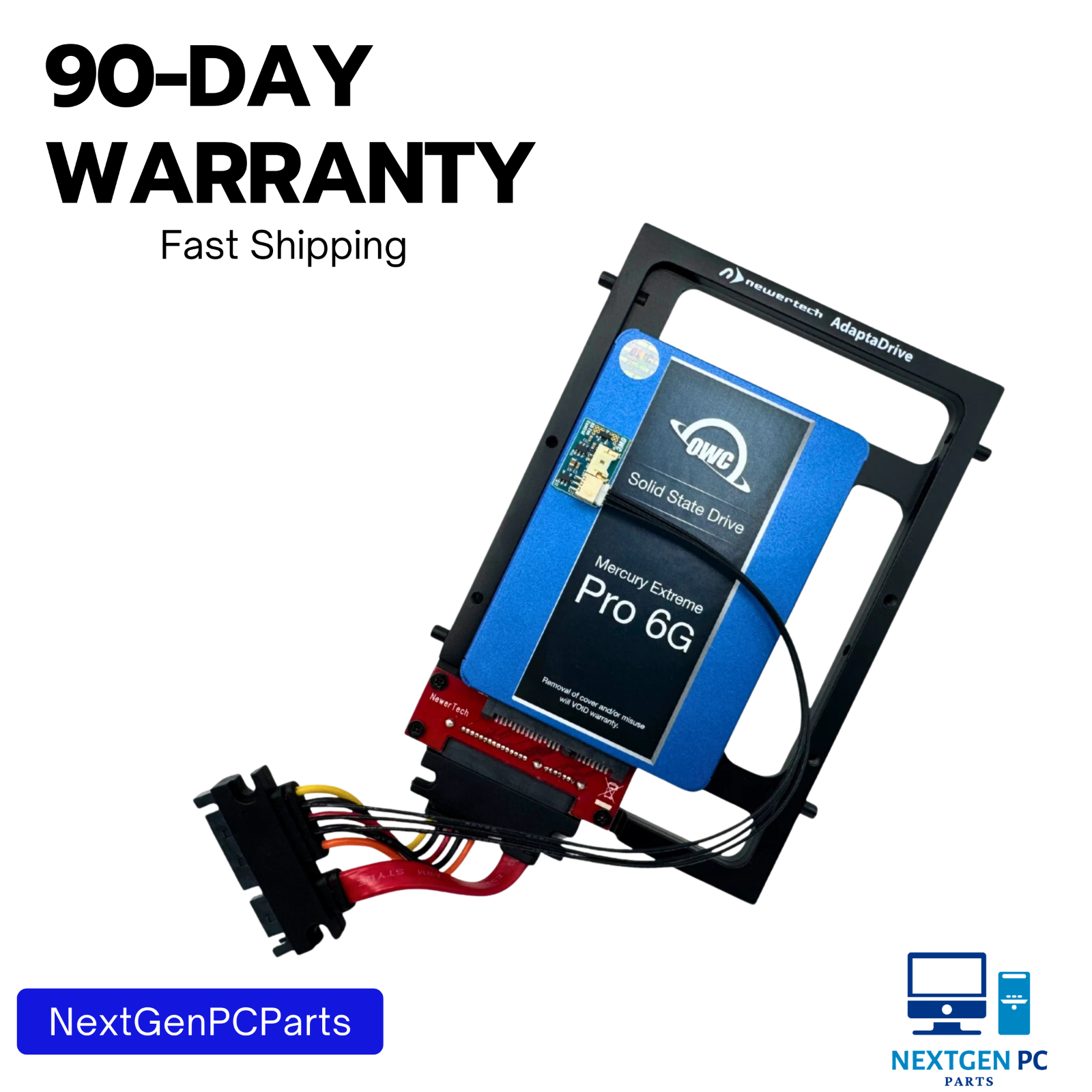 OWC 1TB Mercury Extreme Pro 6G 2.5” SATA III SSD with Mounting Brackets & Adapte