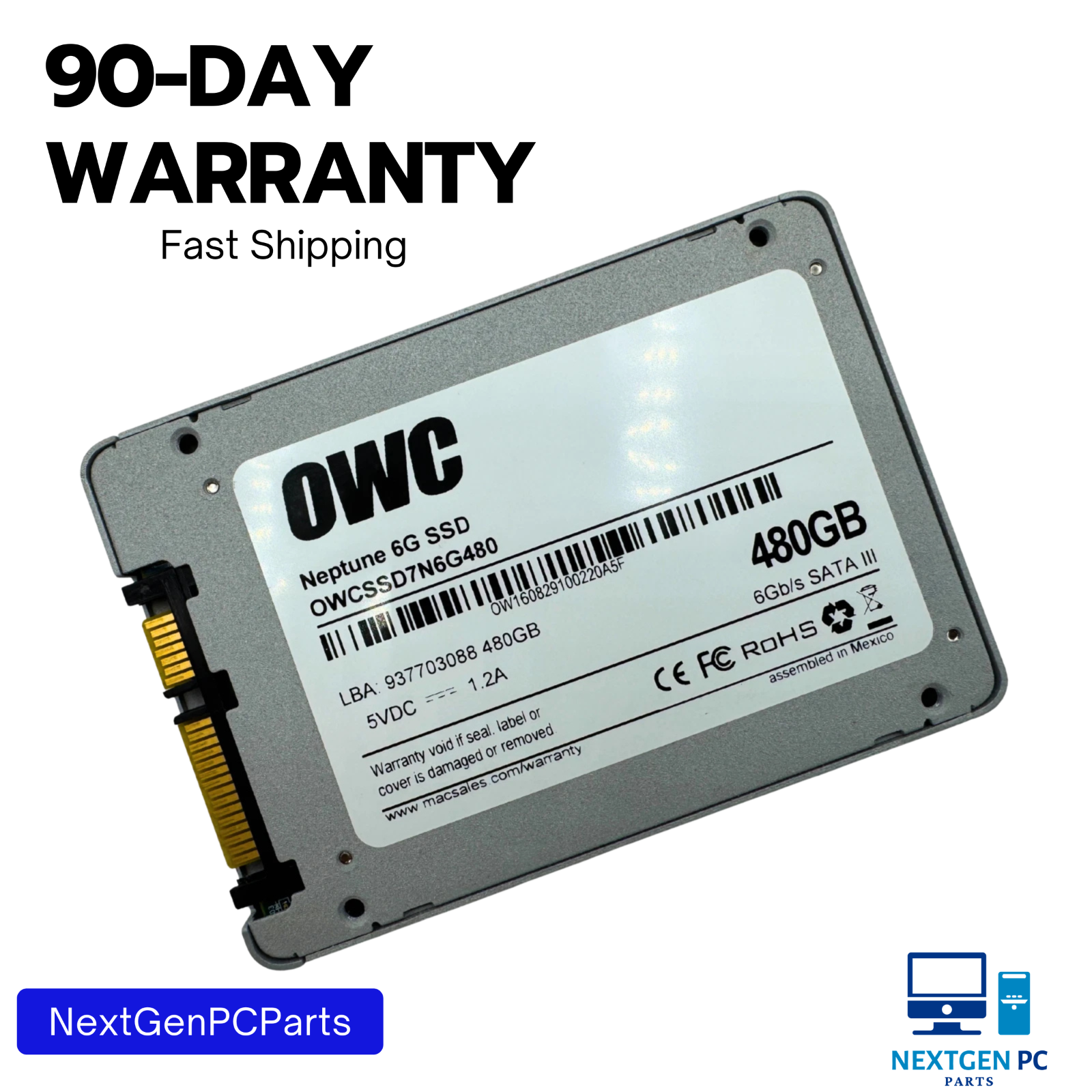 OWC OWCSSD7N6G480 480GB SSD Laptop 2.5" SATA Solid State Drive