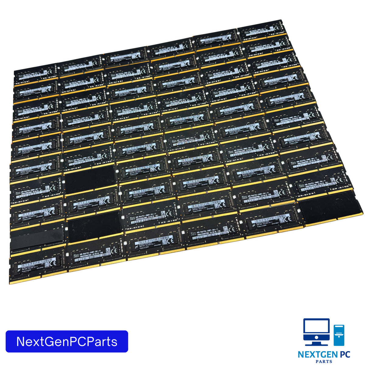 Lot of 60 8GB DDR4 SODIMM RAM PC4-2400T 2666V 1Rx8 SK Hynix Micron Tested