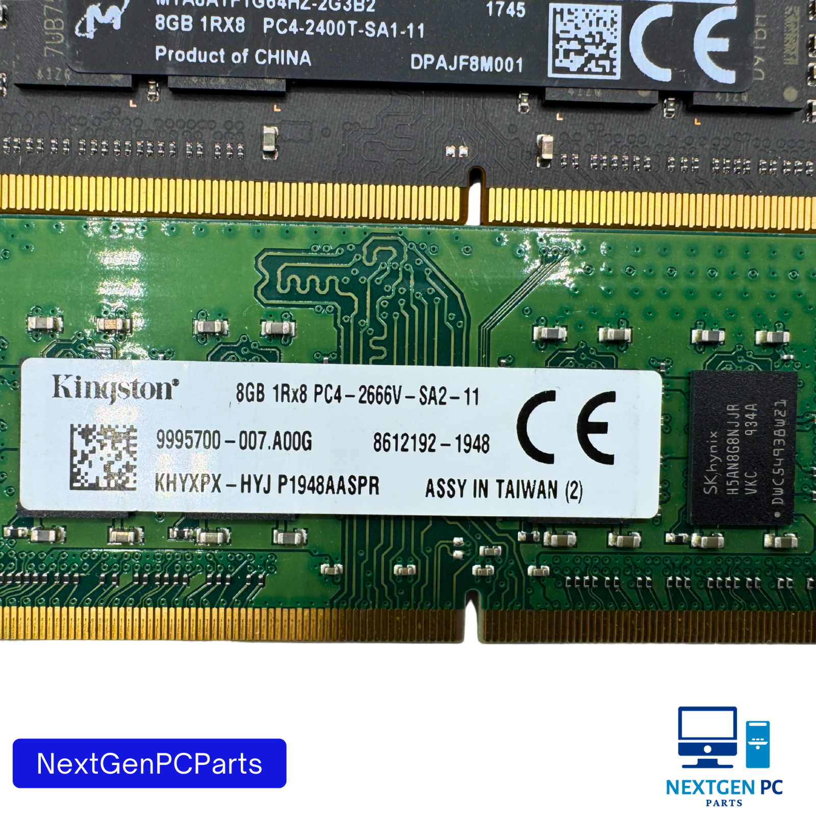 Lot of 20 8GB DDR4 SoDIMM 2133 2400 2666 1Rx8/2Rx8 Mixed Brands Tested