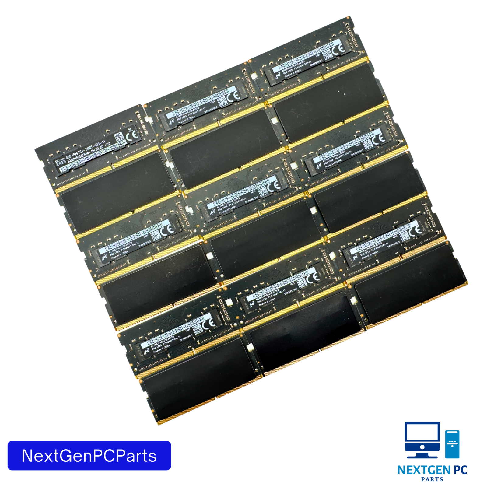 Lot of 18 8GB DDR4 SoDIMM 2400 1Rx8 2Rx8 SK Hynix Micron Laptop RAM Tested