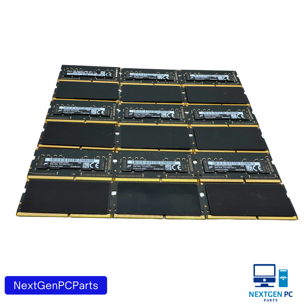 Lot of 18 8GB DDR4 SoDIMM 2400 1Rx8 2Rx8 SK Hynix Micron Laptop RAM Tested