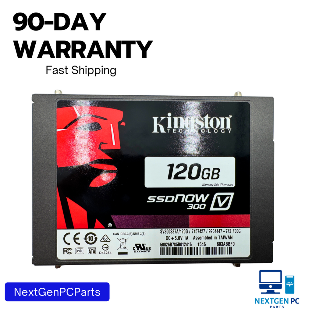 Kingston SSDNow V300 120GB 2.5 SATA SSD Drive CDI Tested Clean Wiped Working