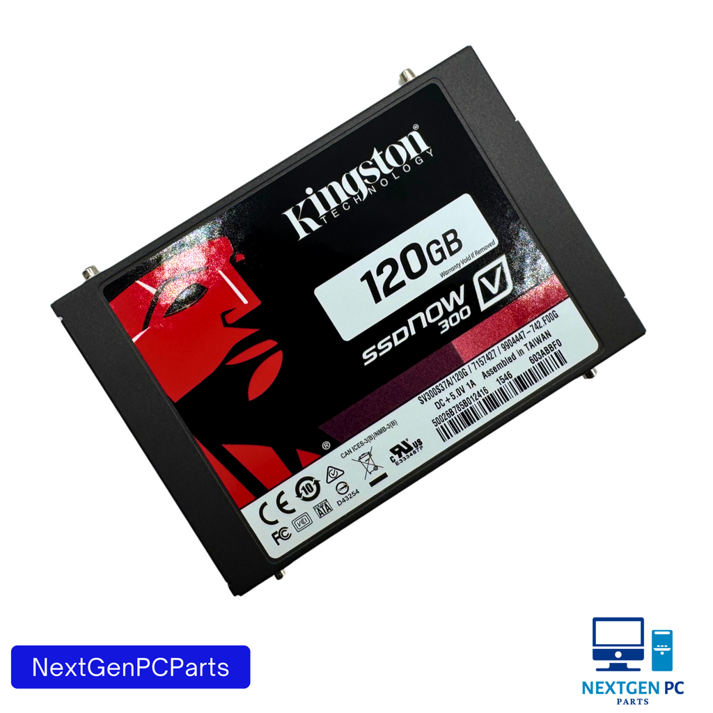 Kingston SSDNow V300 120GB 2.5 SATA SSD Drive CDI Tested Clean Wiped Working