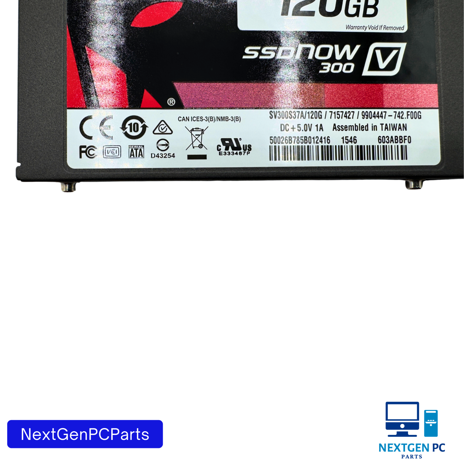 Kingston SSDNow V300 120GB 2.5 SATA SSD Drive CDI Tested Clean Wiped Working