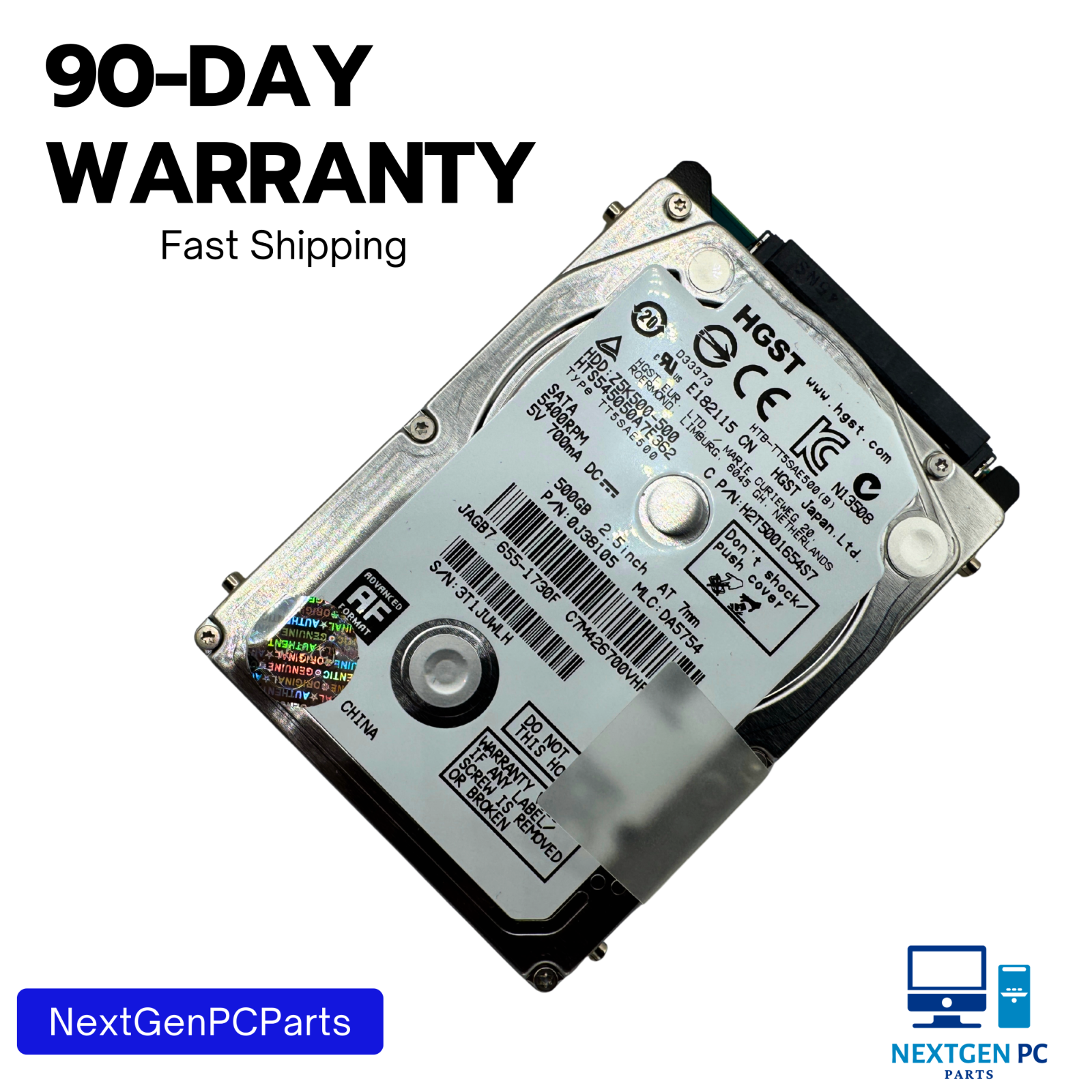 HGST 500GB Z5K500-500 2.5" Laptop Notebook HDD Hard Drive Hitachi