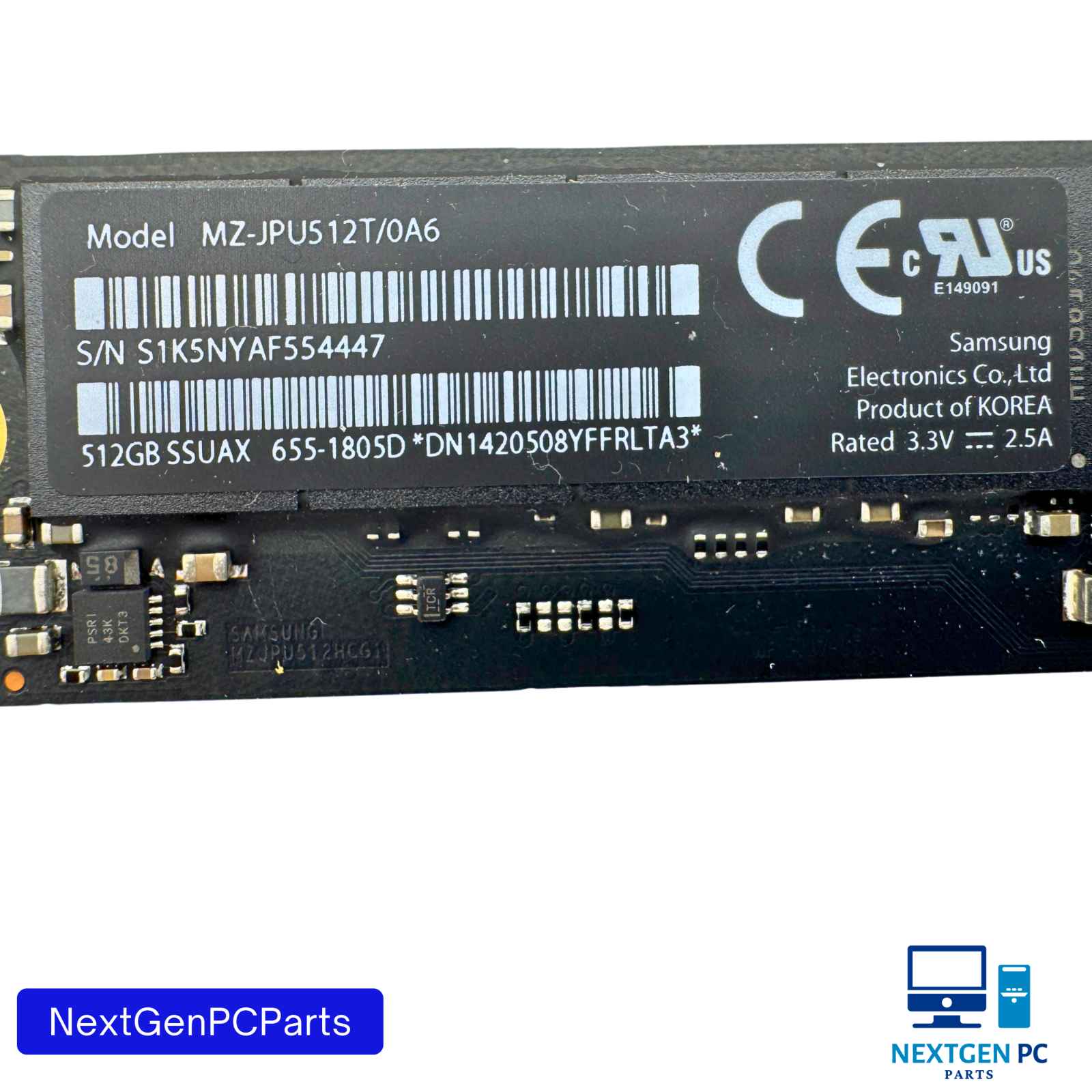 MZJPU512T0A6 MZ-JPU512T/0A6 SAMSUNG 512GB PCIE EXPRESS 3.0x4 SOLID STATE DRIVE