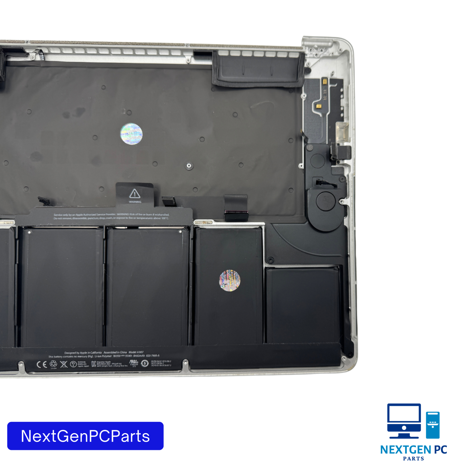 MacBook Pro 15' Mid 2012 A1398 Top Case Palmrest + Touchpad + Keyboard + Battery