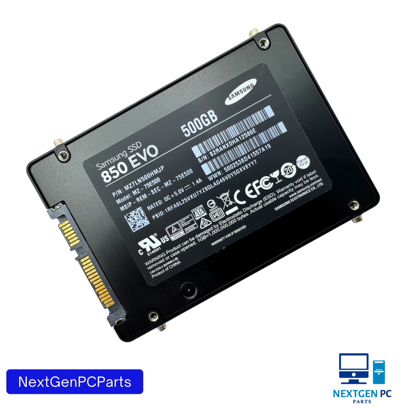 Samsung 850 EVO 500GB 2.5" SATA SSD MZ-75E500 - Fast Upgrade for Laptops