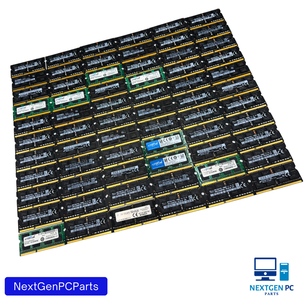 Lot of 66 8GB DDR3L SO-DIMM RAM 1600 1866MHz Mixed Brands Tested