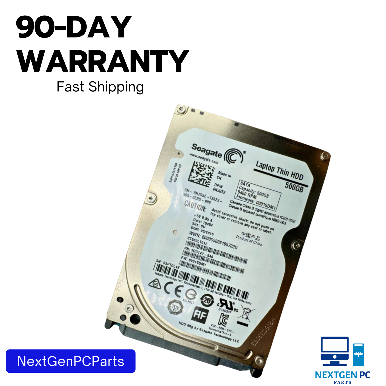 Seagate Apple Spec 500GB 3.5" HDD ST3500418AS 9SL142-042 SATA Hard Drive Tested