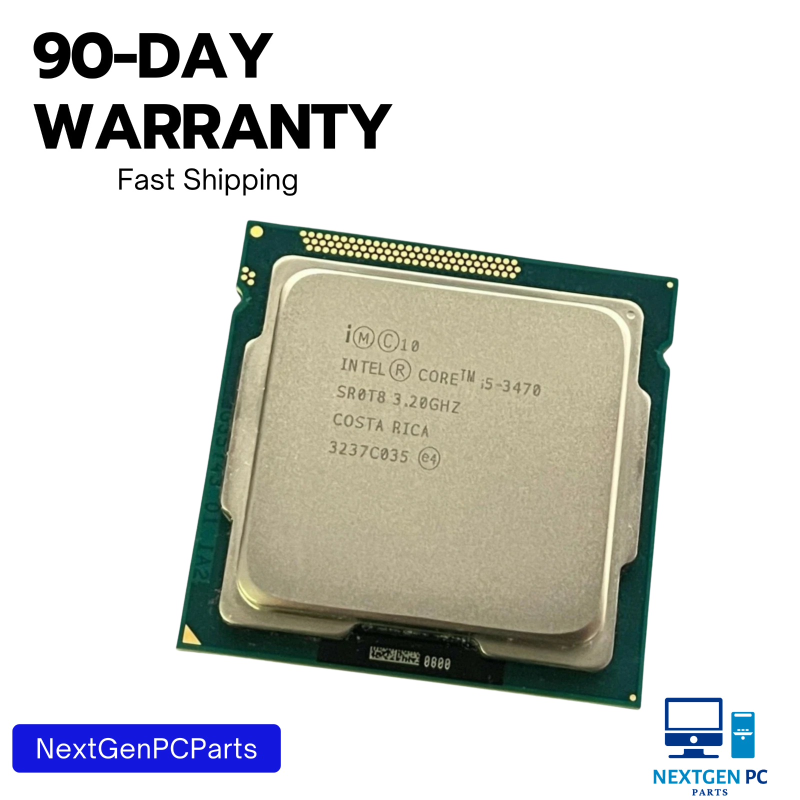 Intel Core i5-3470 3.2GHz Quad Core CPU Processor SR0T8 LGA1155 - Tested