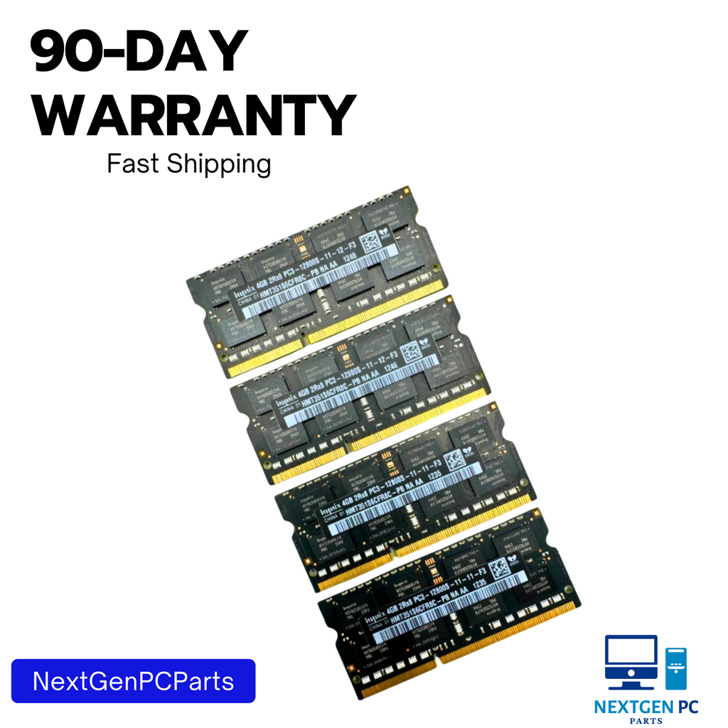 Hynix 16GB (4x4GB) 2Rx8 DDR3 PC3-12800S Laptop Memory RAM HMT351S6CFR8C-PB