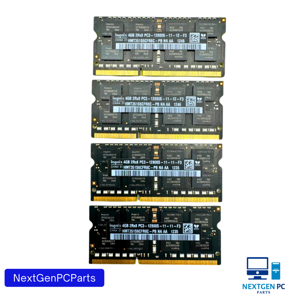 Hynix 16GB (4x4GB) 2Rx8 DDR3 PC3-12800S Laptop Memory RAM HMT351S6CFR8C-PB
