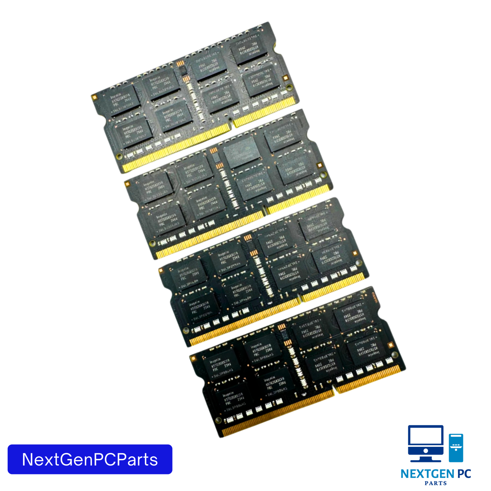 Hynix 16GB (4x4GB) 2Rx8 DDR3 PC3-12800S Laptop Memory RAM HMT351S6CFR8C-PB