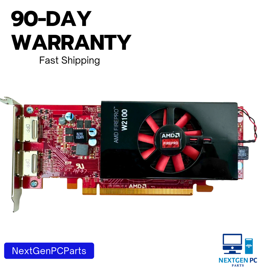 Dell AMD FirePro W2100 2GB GDDR3 PCIe Workstation Graphics Card 0Y5FR3 Tested
