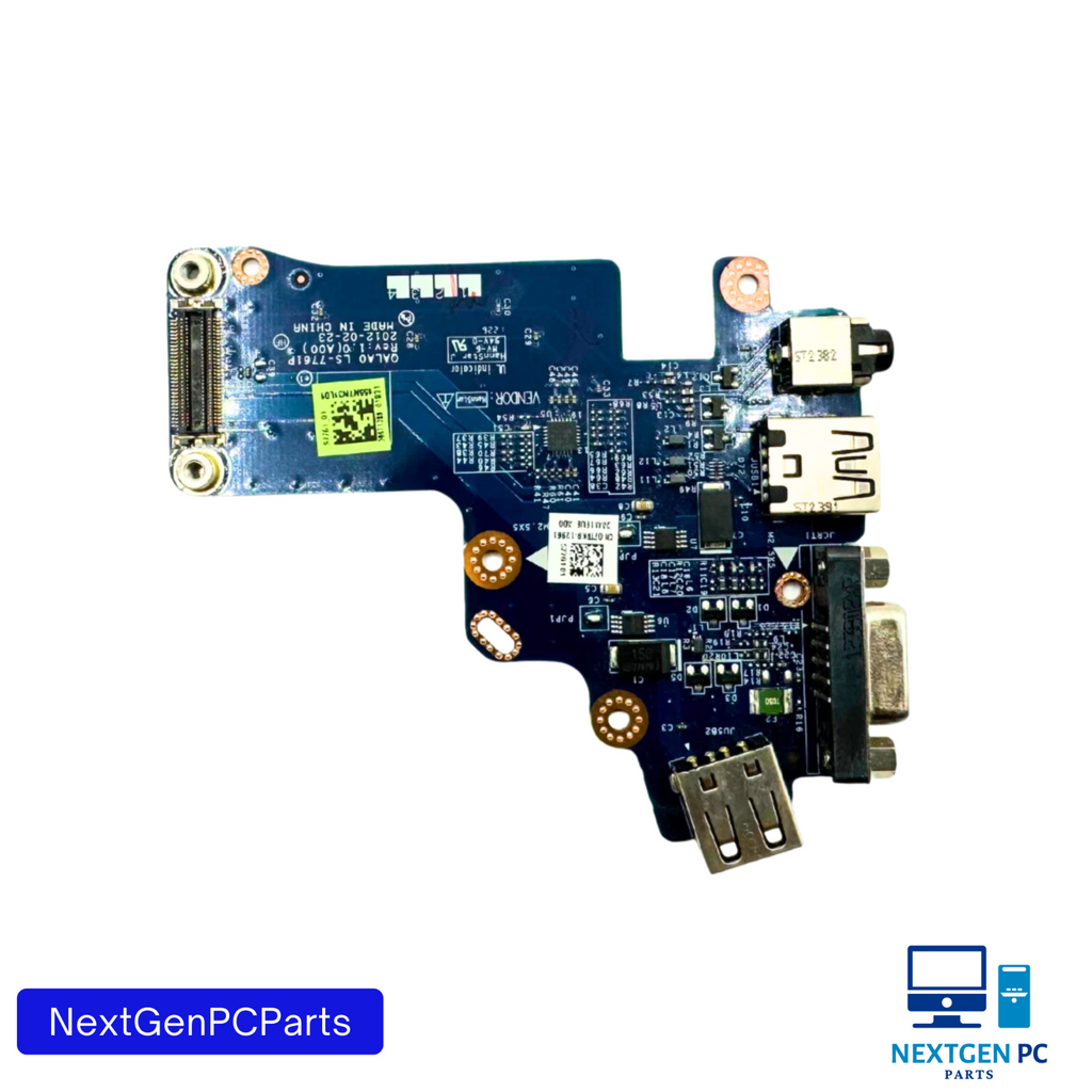 Dell Latitude E6530 USB VGA Audio I/O Board LS-7743P 48.4IP15.011