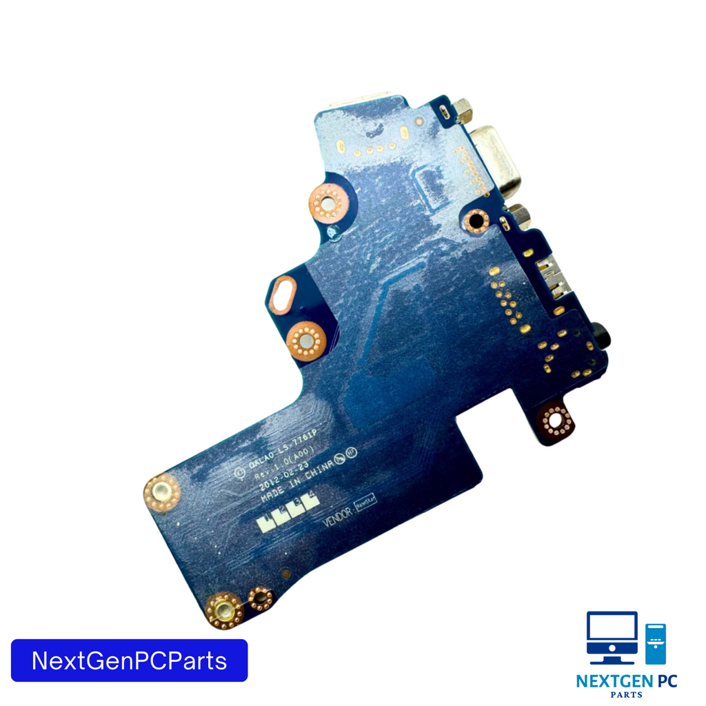 Dell Latitude E6530 USB VGA Audio I/O Board LS-7743P 48.4IP15.011