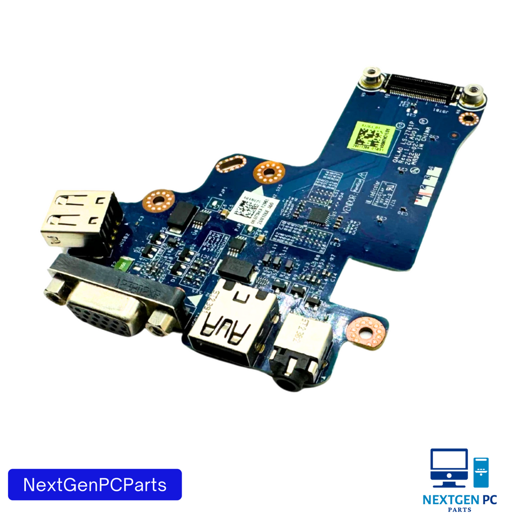 Dell Latitude E6530 USB VGA Audio I/O Board LS-7743P 48.4IP15.011